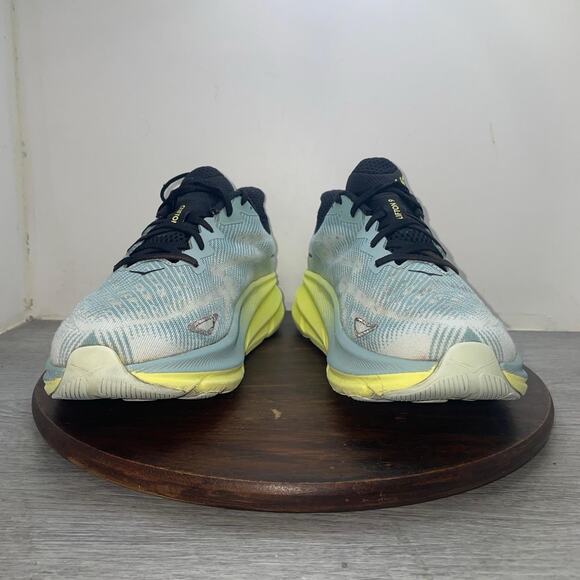 Hoka One Clifton 9 Men’s 10 D Blue Green Black Athletic Running Shoes Sneakers main image 10
